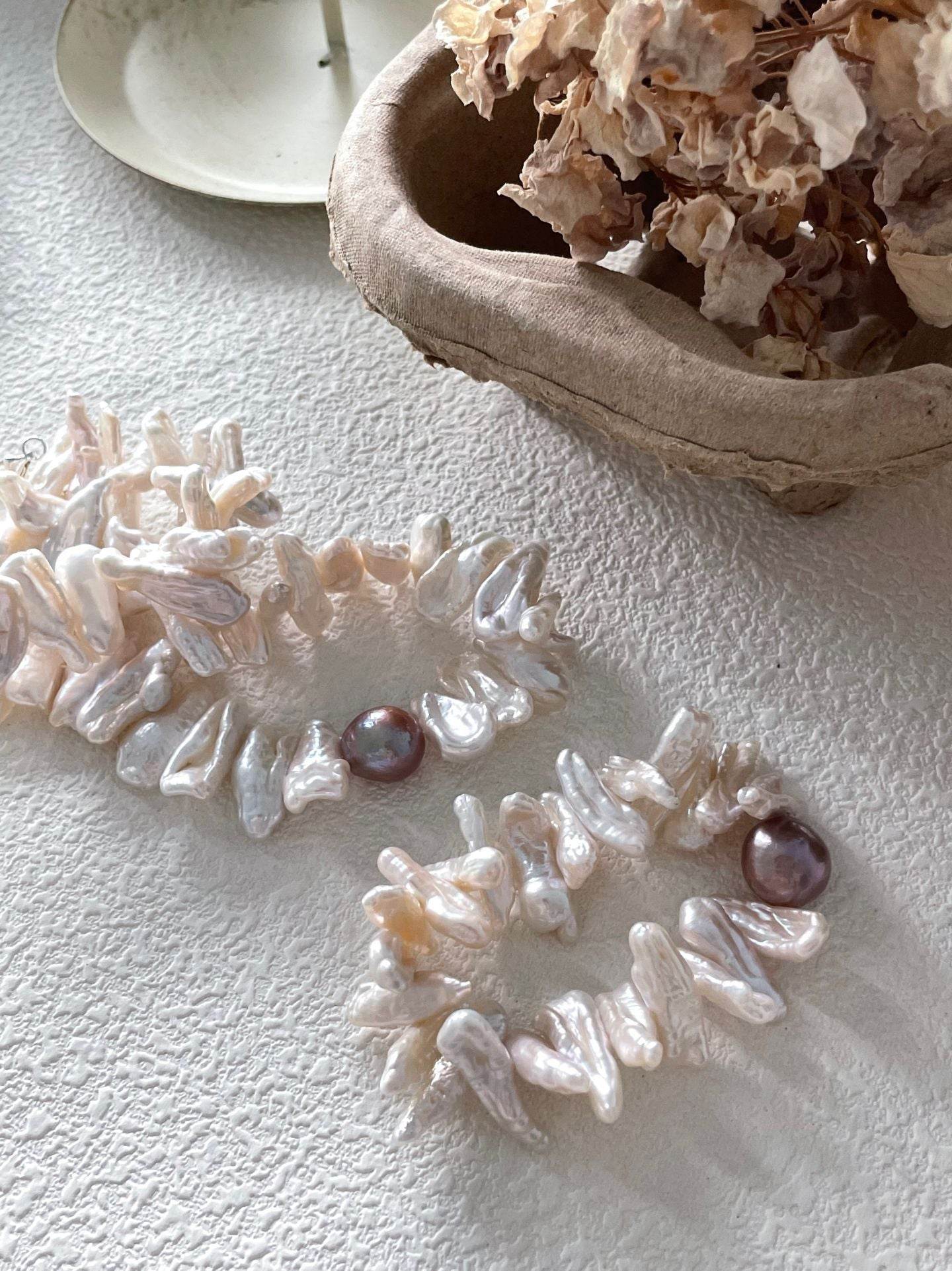 Sunburst Set – Baroque Pearl Necklace & Bracelet Duo - SOLIS