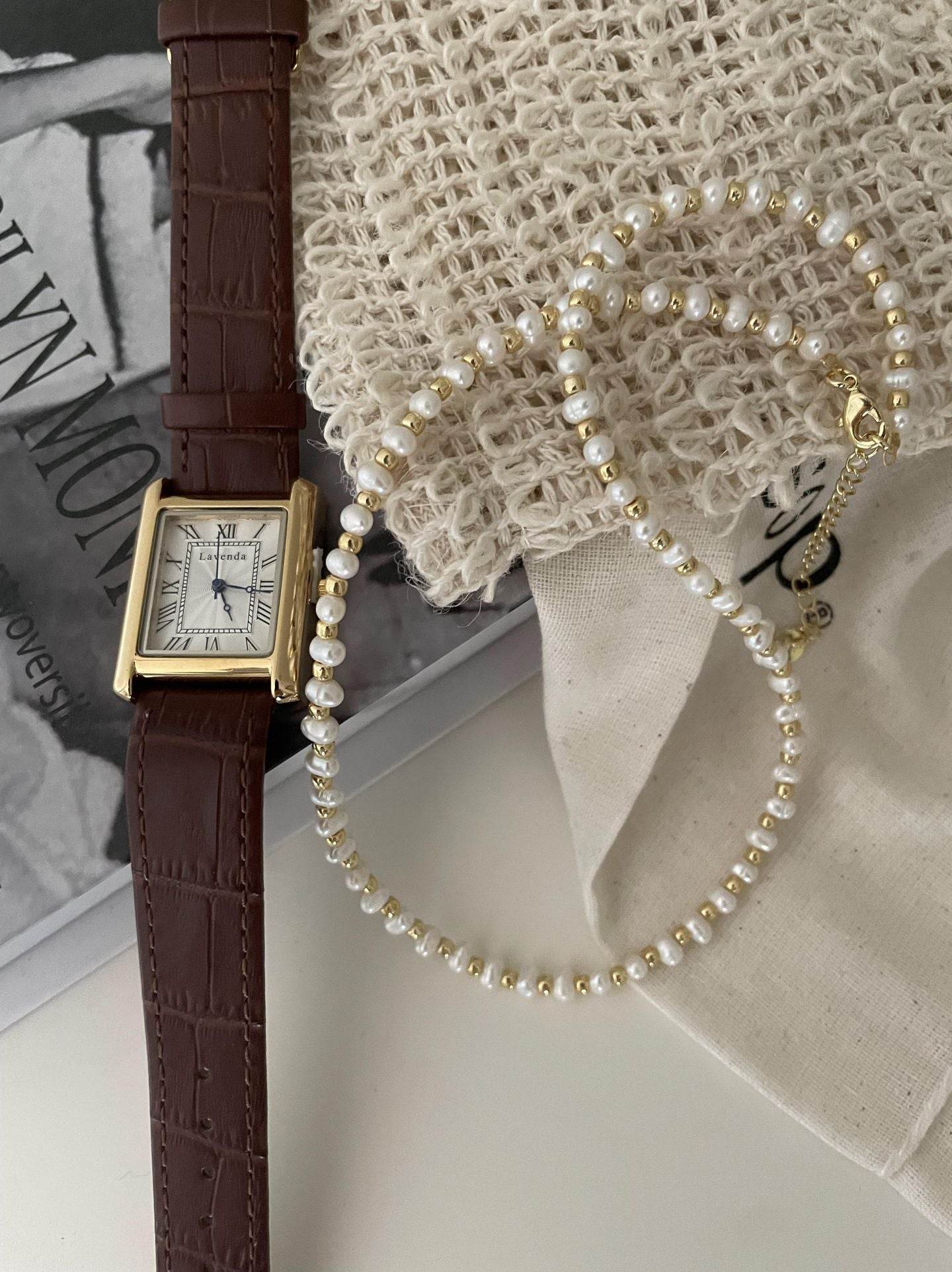 Golden Whisper Pearl Necklace - SOLIS