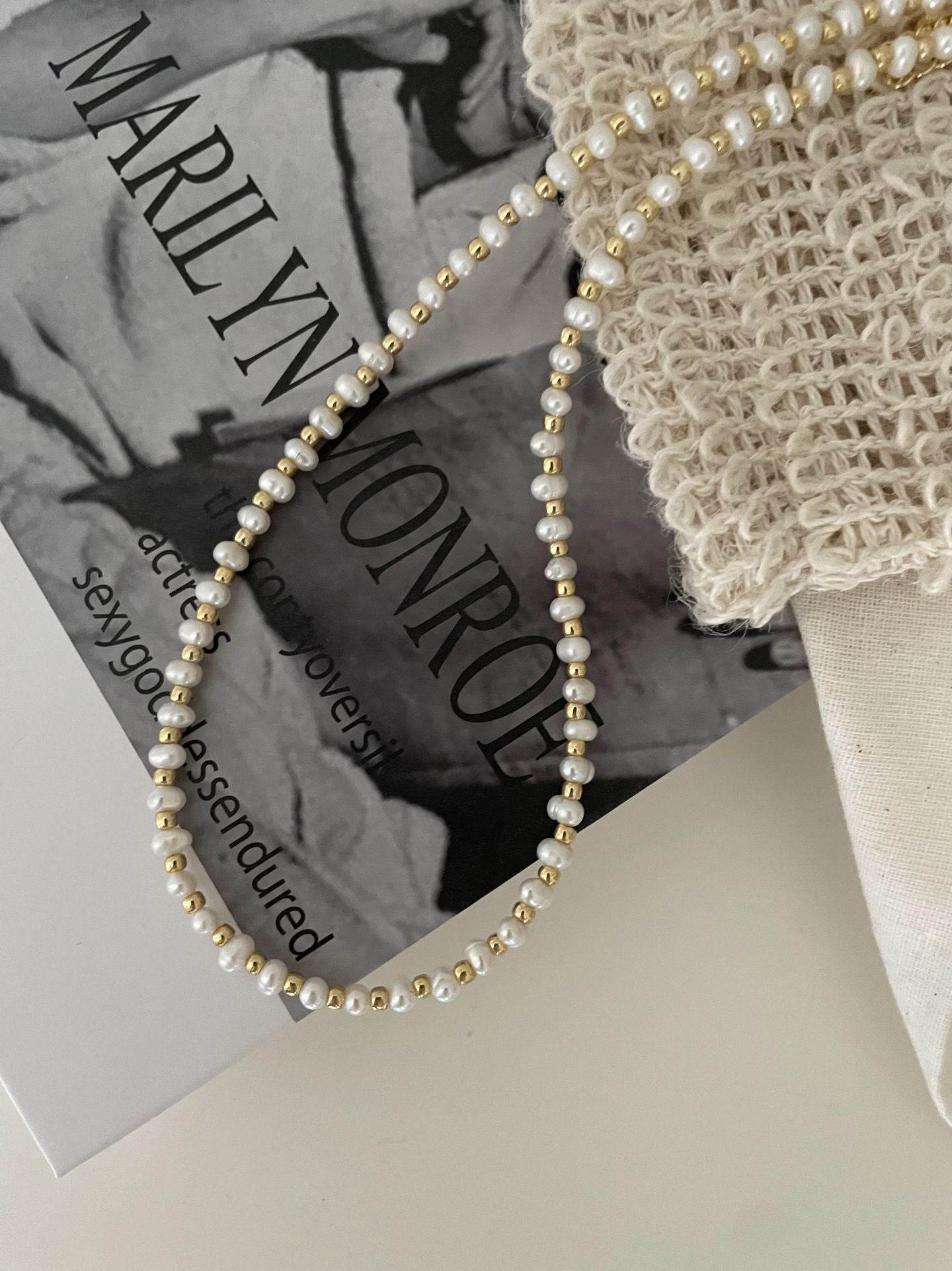Golden Whisper Pearl Necklace - SOLIS