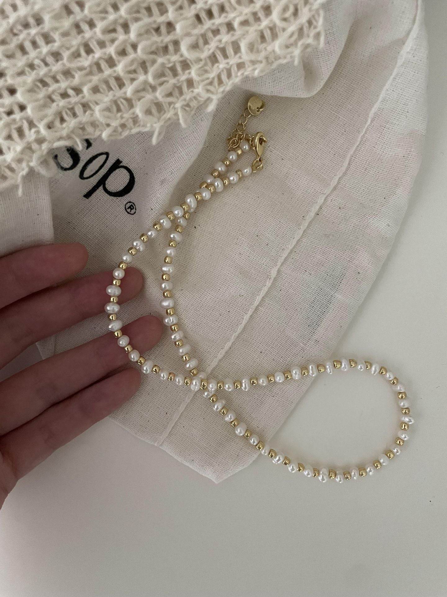 Golden Whisper Pearl Necklace - SOLIS