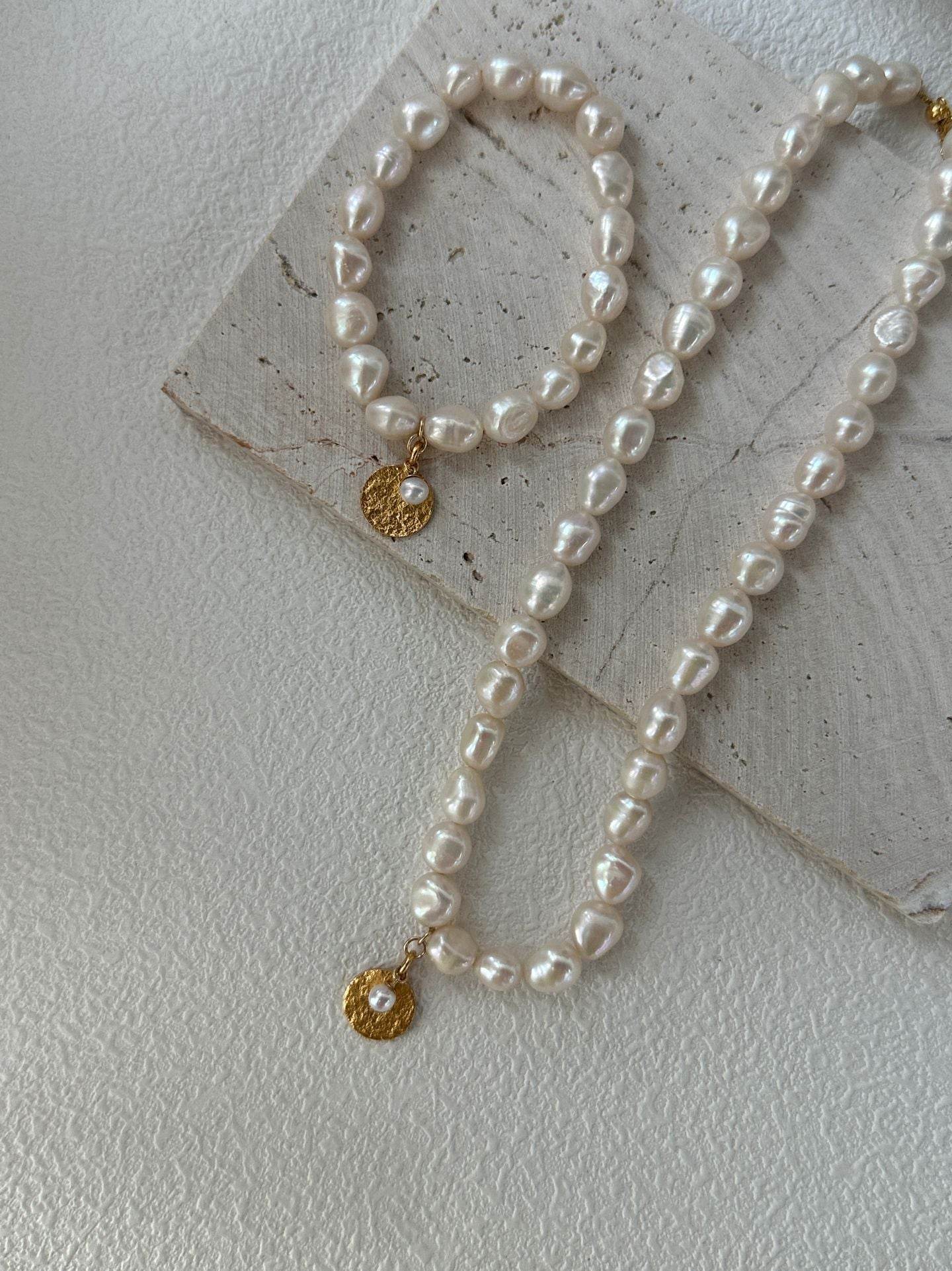 Gardener Pearl Set (Necklace + Bracelet) - SOLIS
