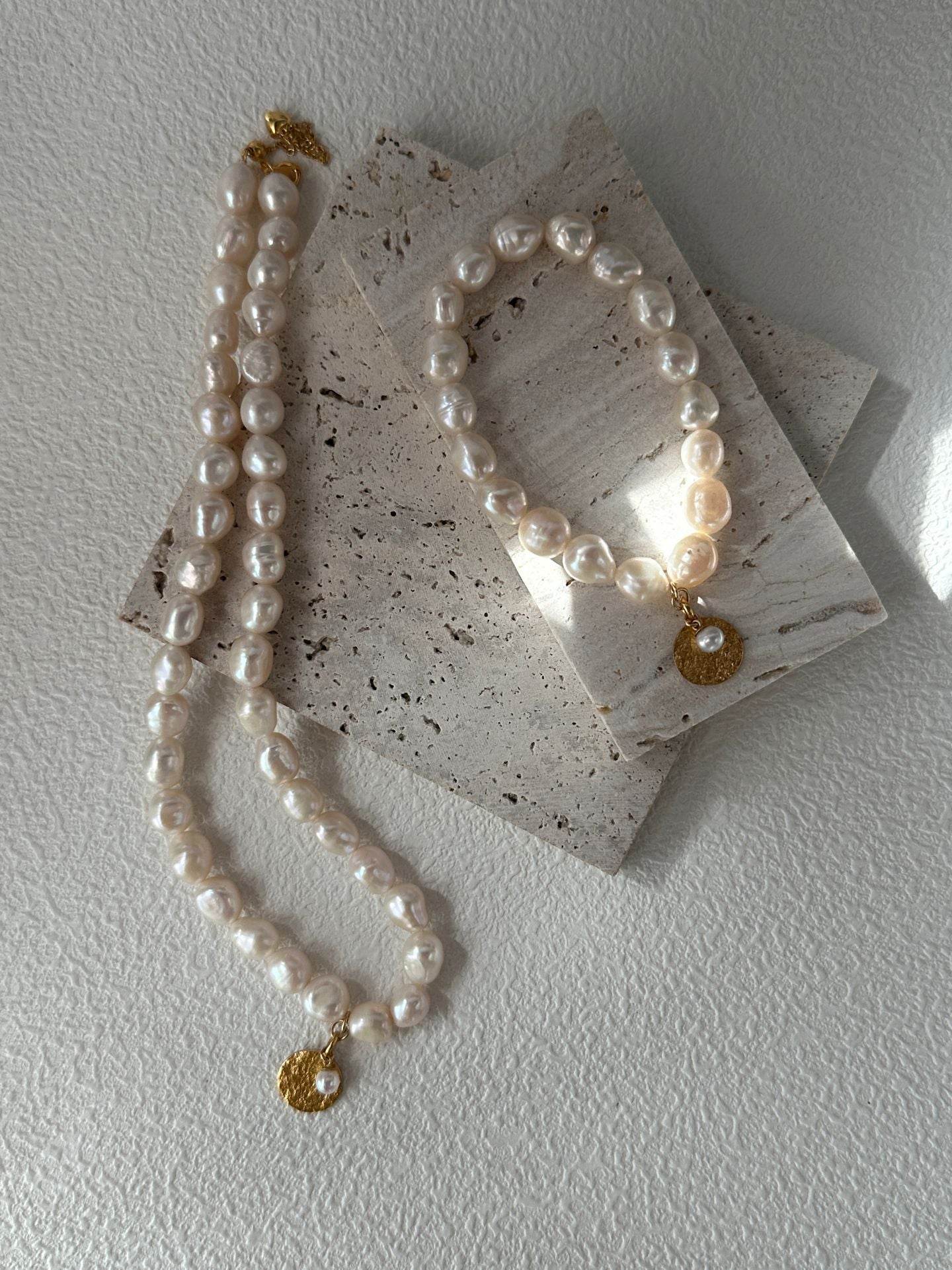 Gardener Pearl Set (Necklace + Bracelet) - SOLIS