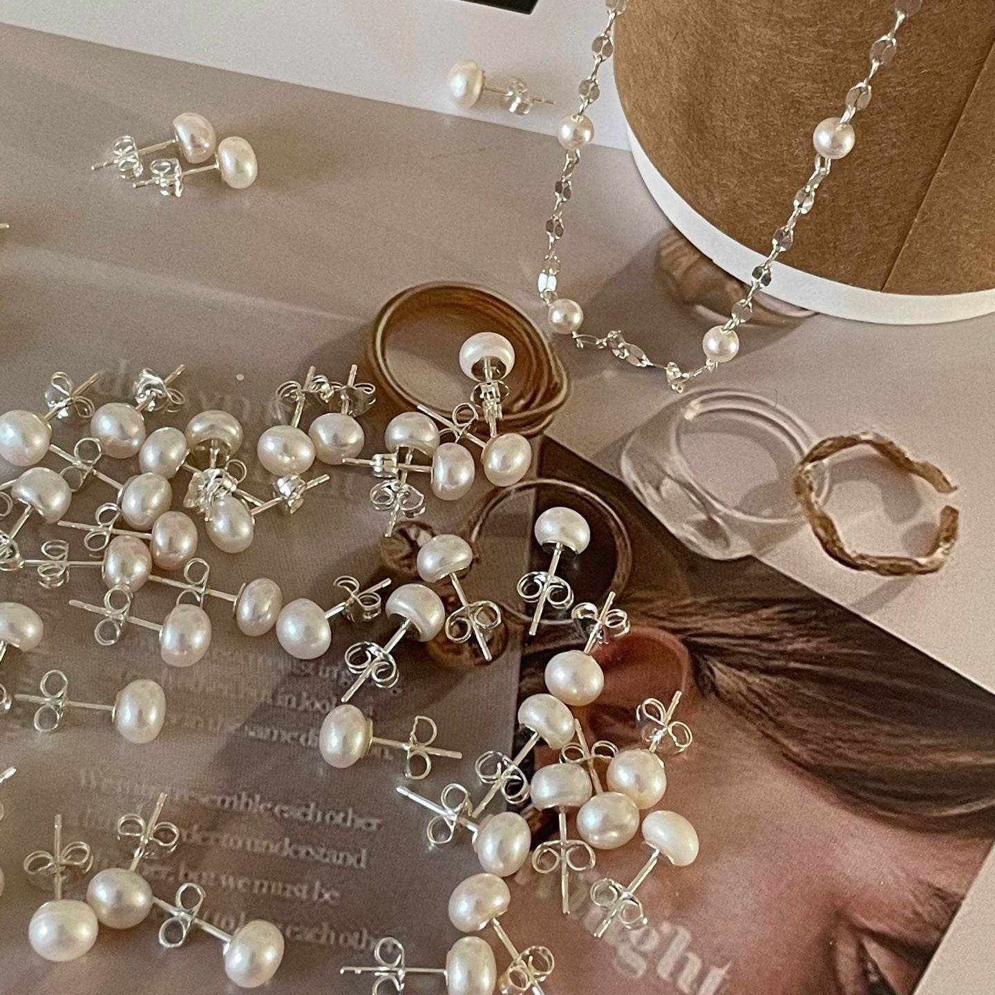 Classic Pearl Studs – Your Everyday Essential - SOLIS