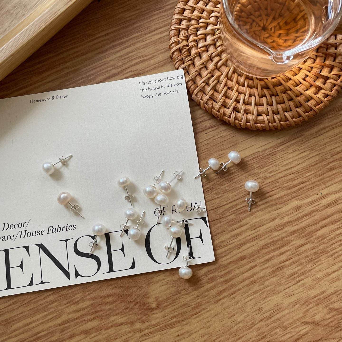 Classic Pearl Studs – Your Everyday Essential - SOLIS