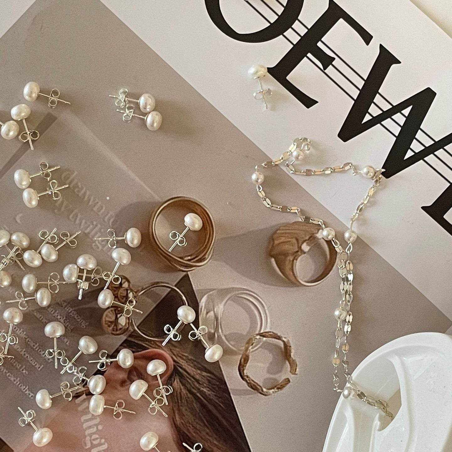 Classic Pearl Studs – Your Everyday Essential - SOLIS