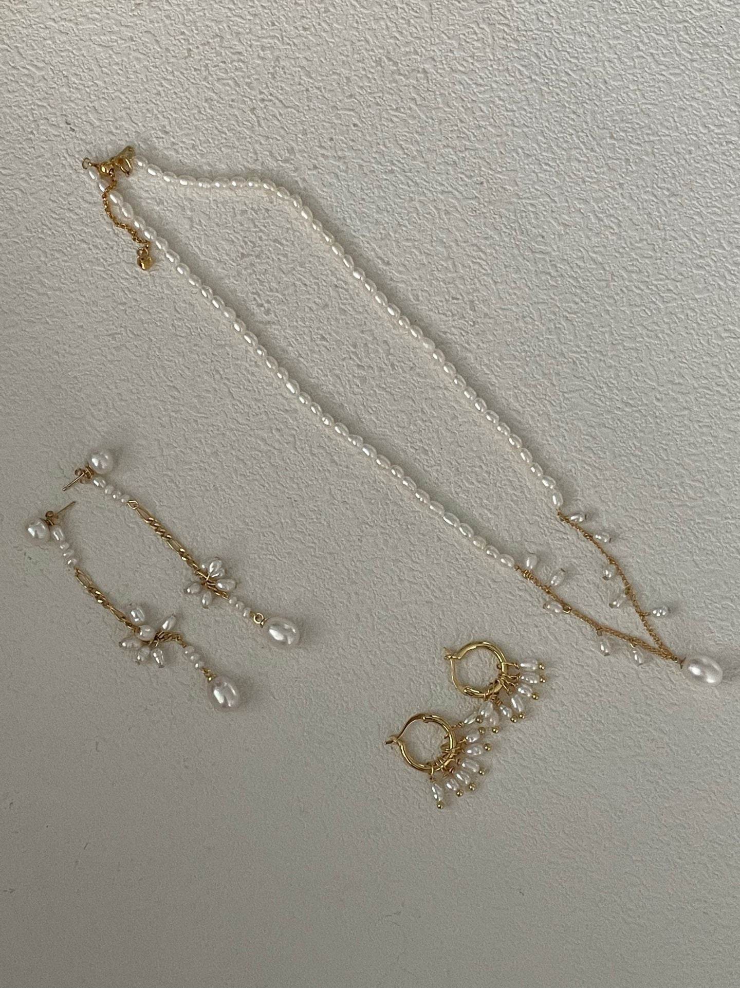 “Fleur” Freshwater Pearl Layering Necklace - SOLIS
