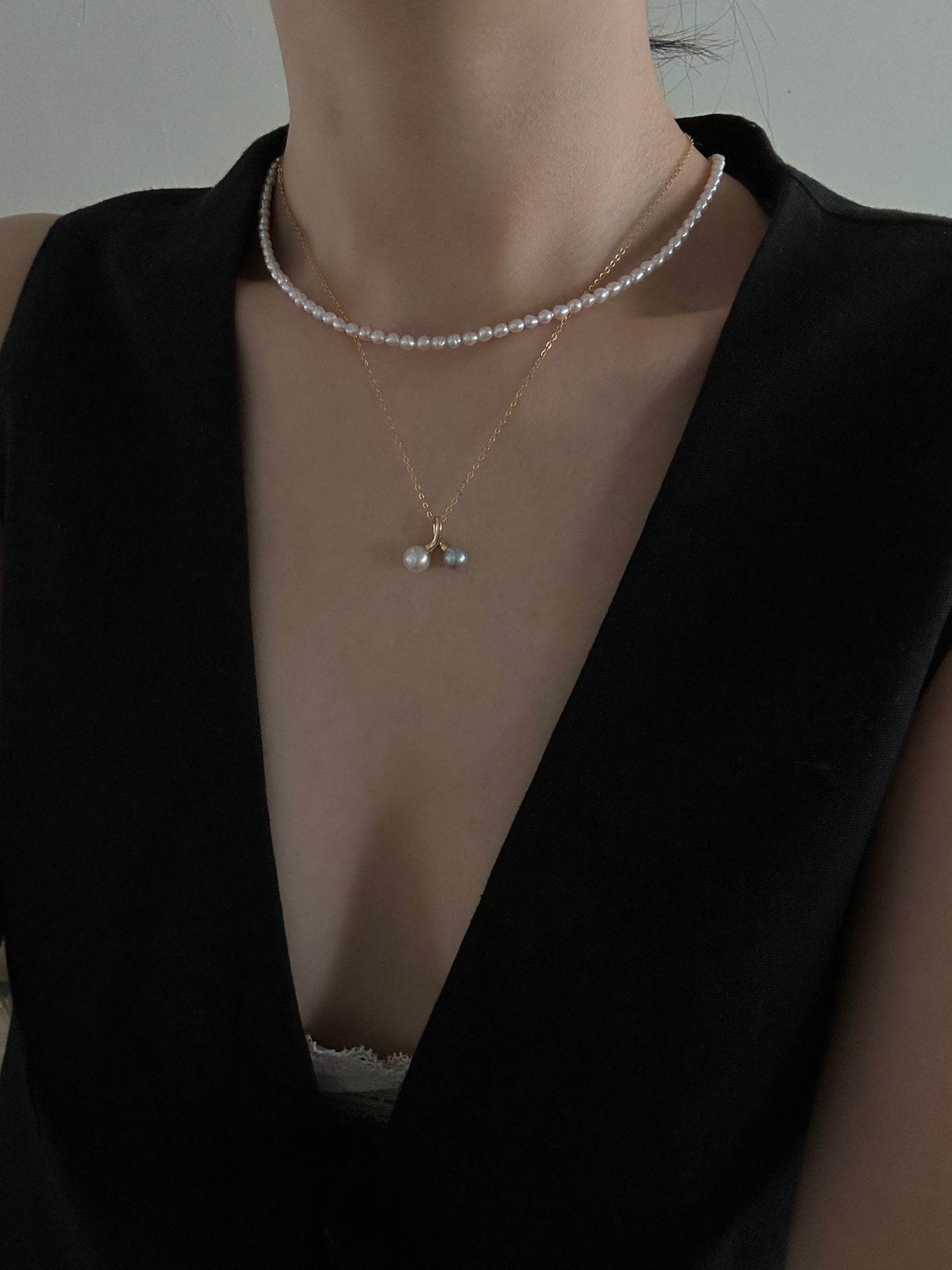Cherry Duo – Pearl Necklace - SOLIS