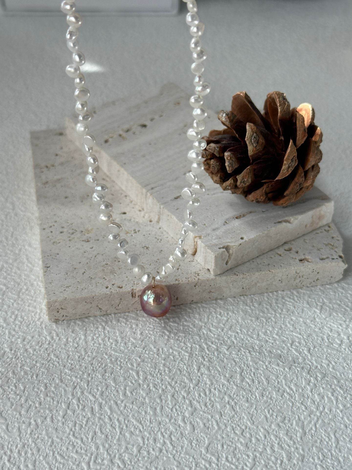 Fairycore Pearl Drop Necklace - SOLIS
