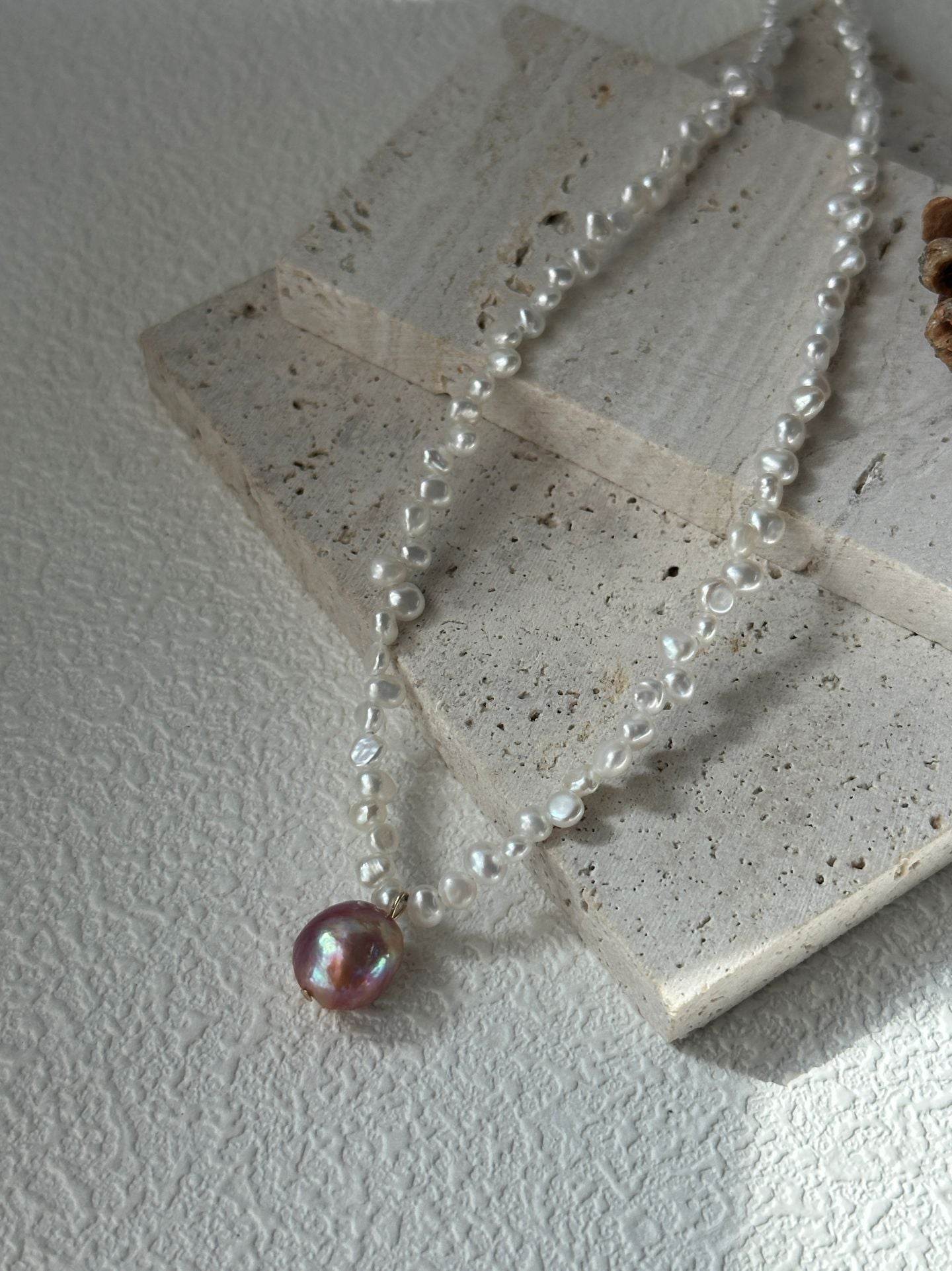 Fairycore Pearl Drop Necklace - SOLIS