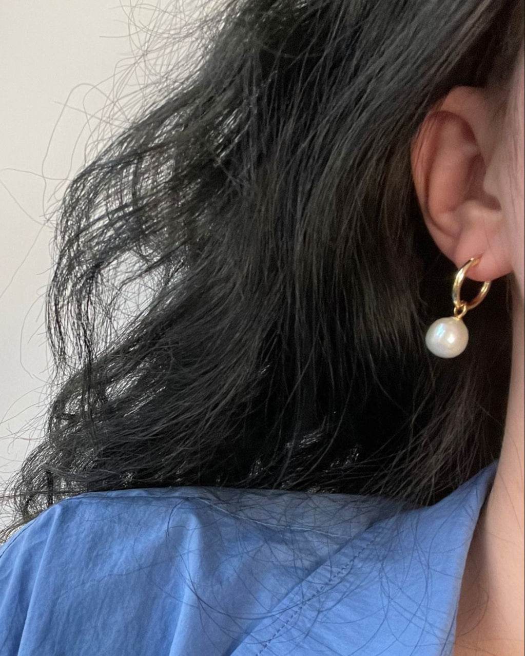Crystal Baroque Pearl Drop Earrings - SOLIS