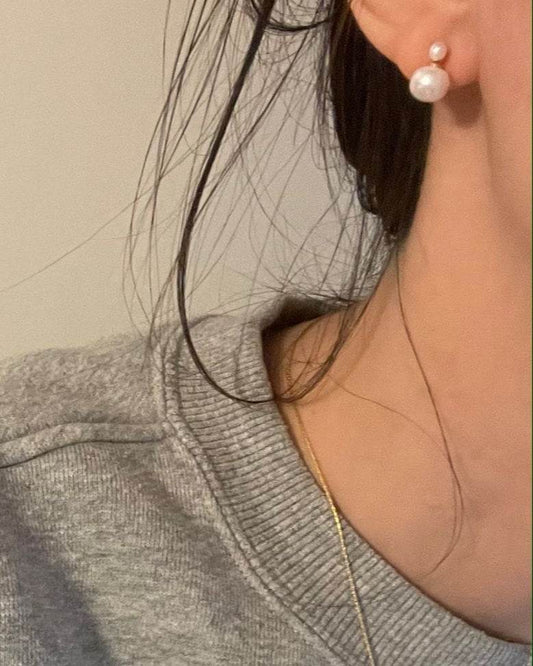 Double Pearl Earrings - SOLIS