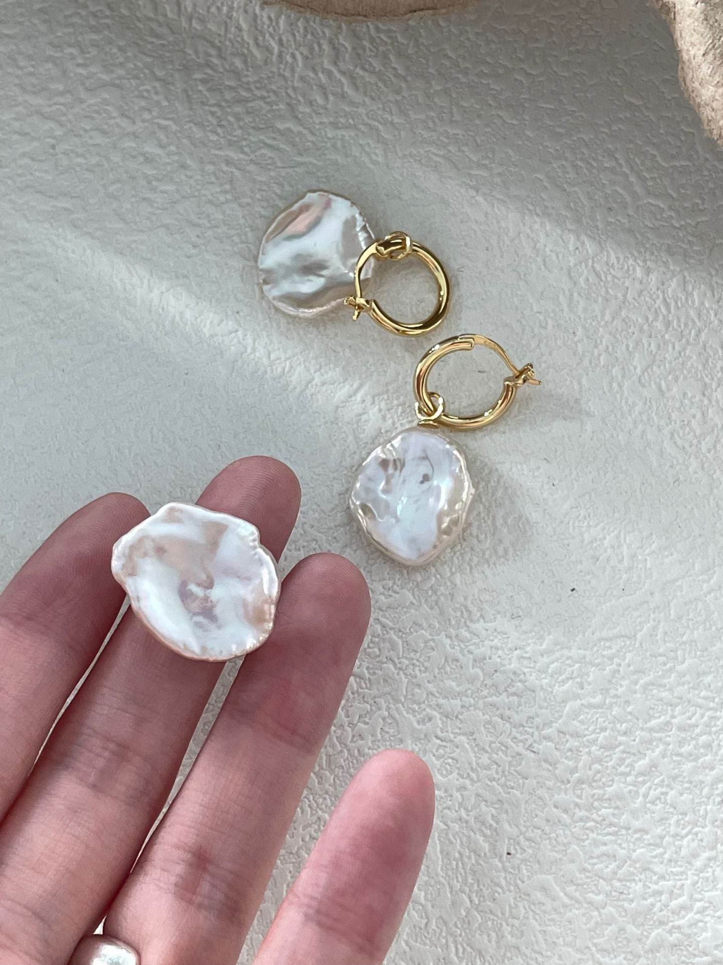 Bloom Form Originals - Pearl Hoops - SOLIS