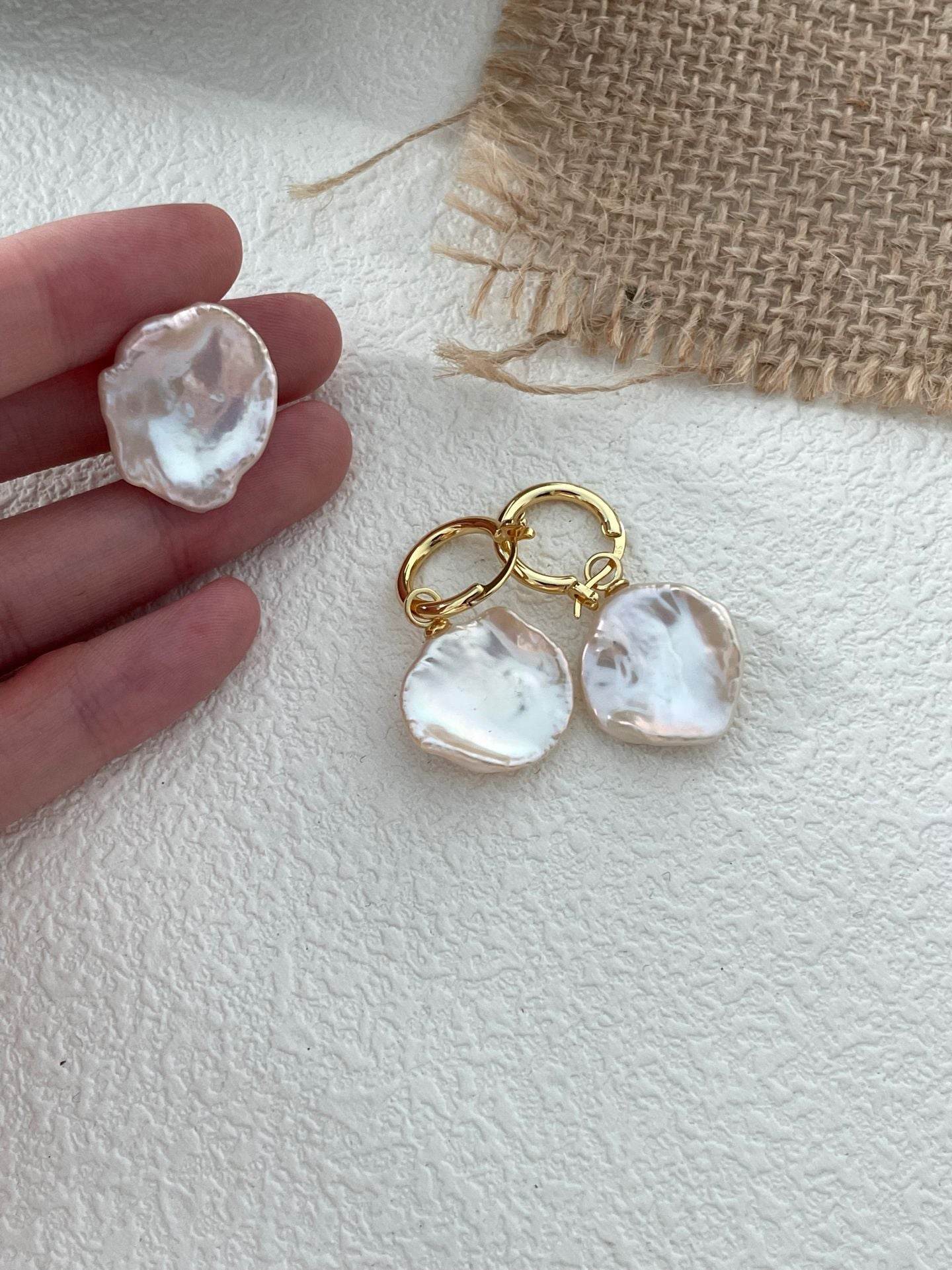 Bloom Form Originals - Pearl Hoops - SOLIS