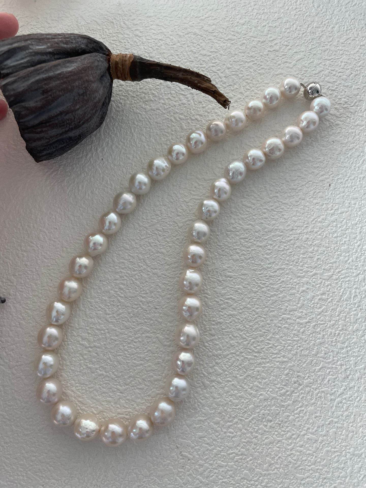 Edison Freshwater Pearl Necklace – Sterling Silver Clasp - SOLIS