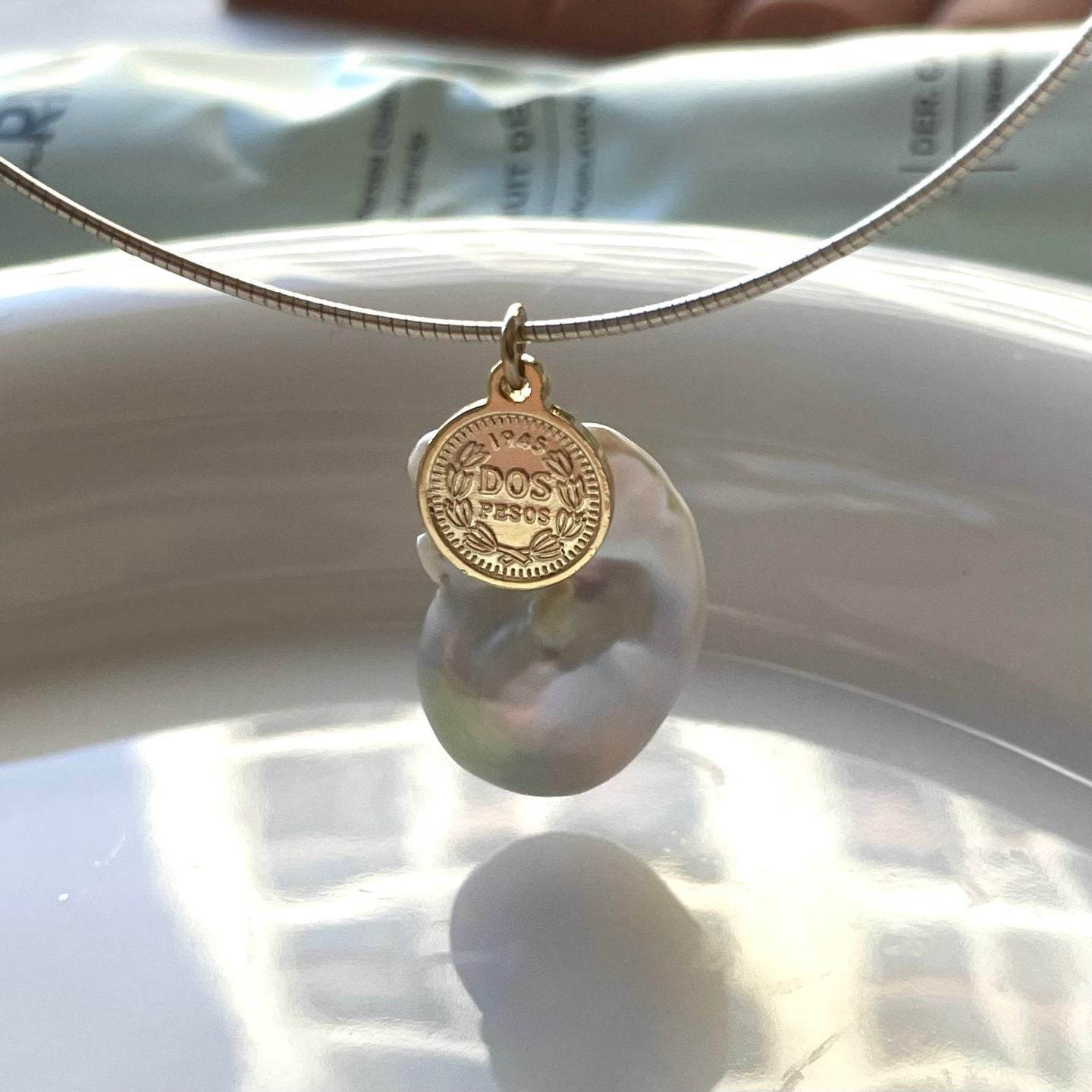 Sculpted Grace — The Baroque Coin Pendant Collar - SOLIS