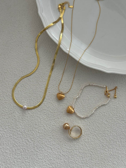 Single Pearl Sleek Chain Necklace - SOLIS