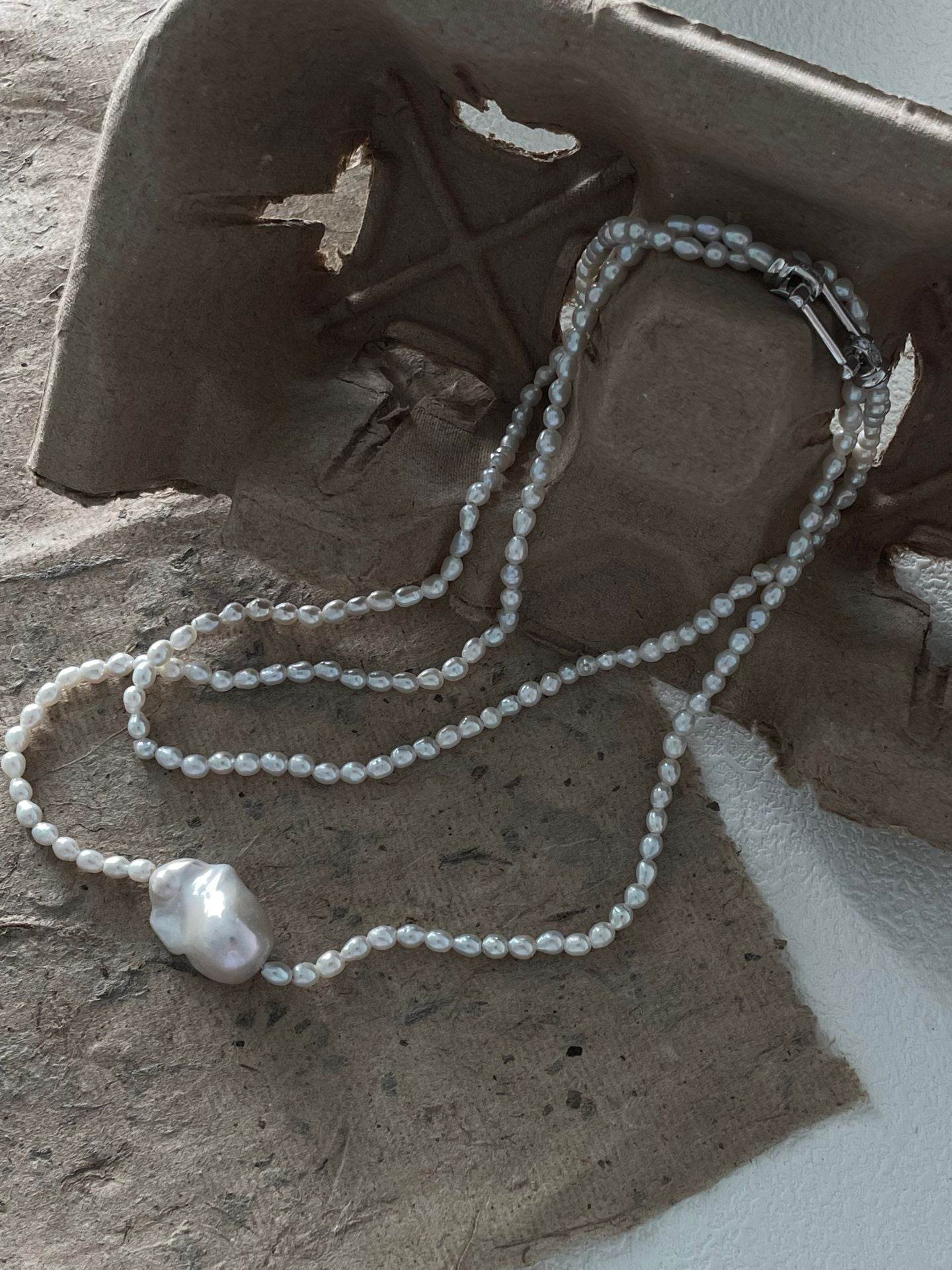 Twin Grace – Double Layer Pearl Necklace - SOLIS