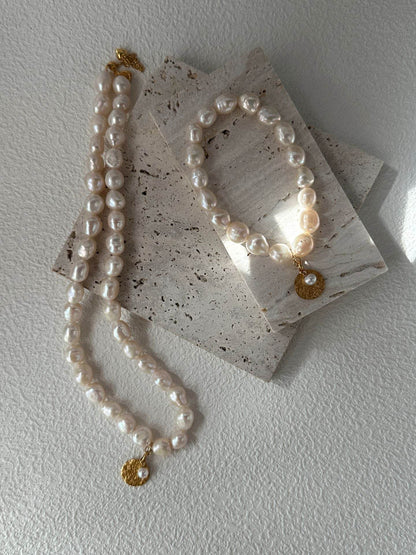 Gardener Pearl Set (Necklace + Bracelet) - SOLIS