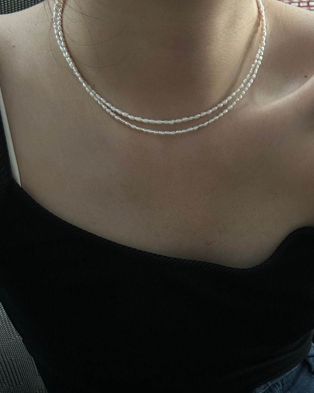 Keshi Pearl Necklace · 2–2.5mm - SOLIS