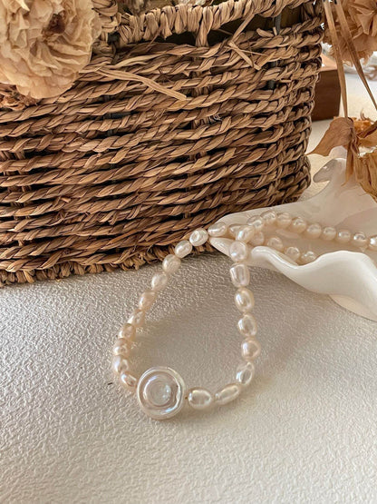 Roman Holiday Cameo Pearl Necklace – 14K Gold Filled - SOLIS