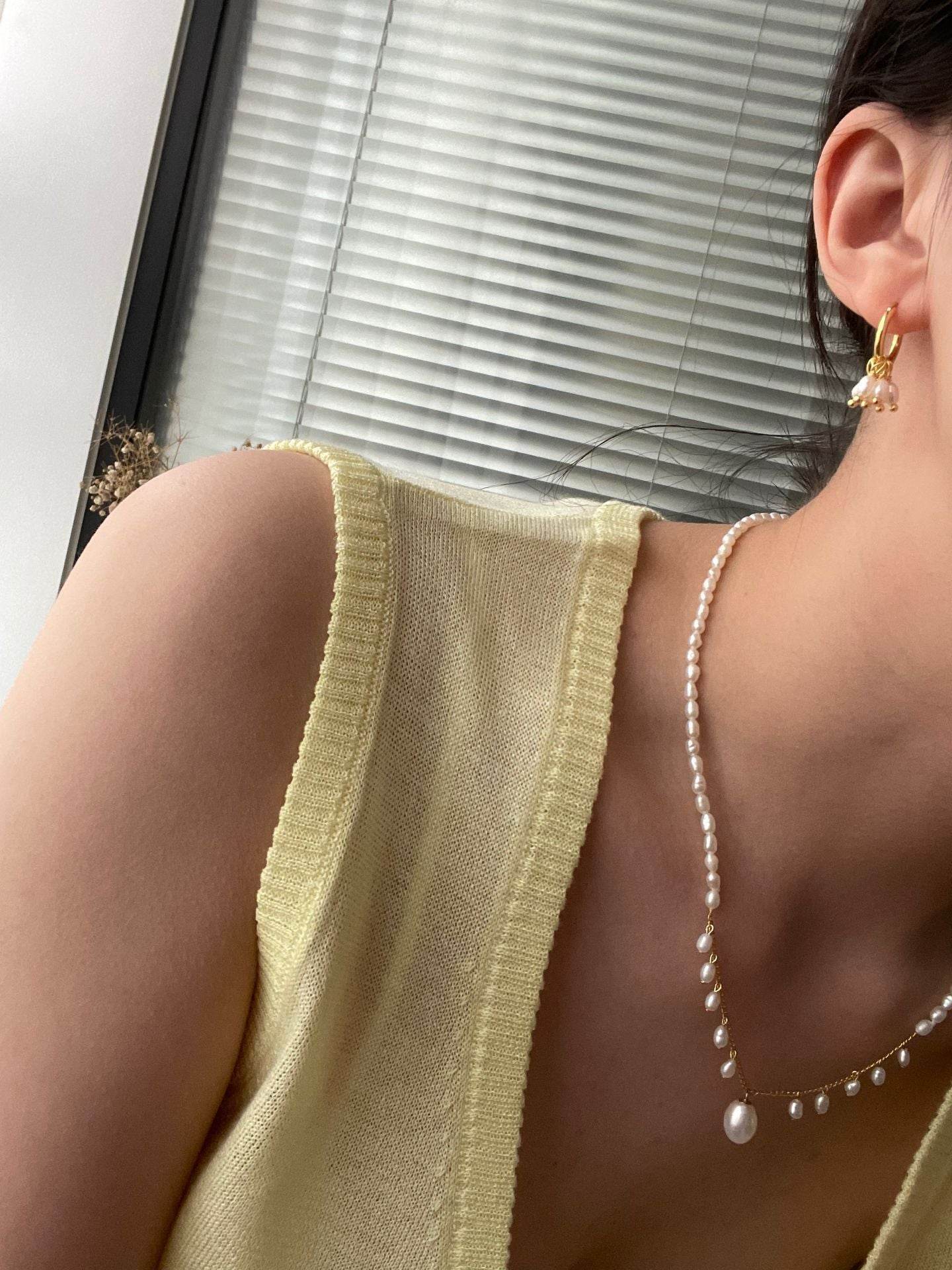 "Fleur" Freshwater Pearl Set – Soft Light in Motion
