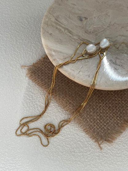 Flowline Pearl Necklace - SOLIS