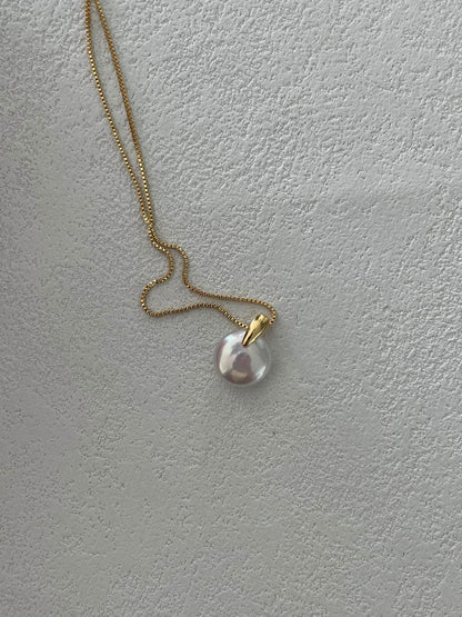 The Drop of Stillness – 14K Gold-Filled Pearl Necklace - SOLIS