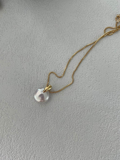 The Drop of Stillness – 14K Gold-Filled Pearl Necklace - SOLIS