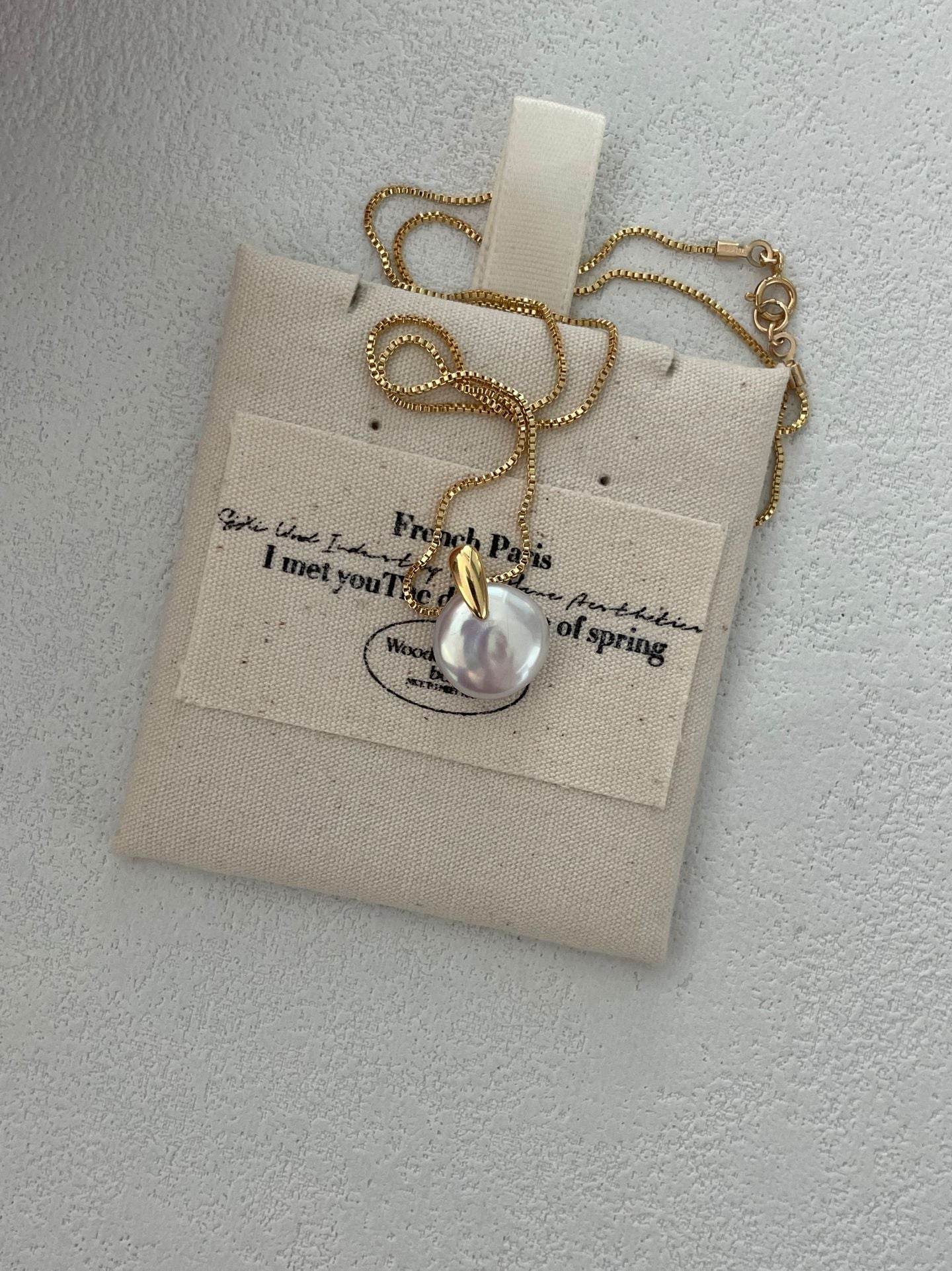 The Drop of Stillness – 14K Gold-Filled Pearl Necklace - SOLIS