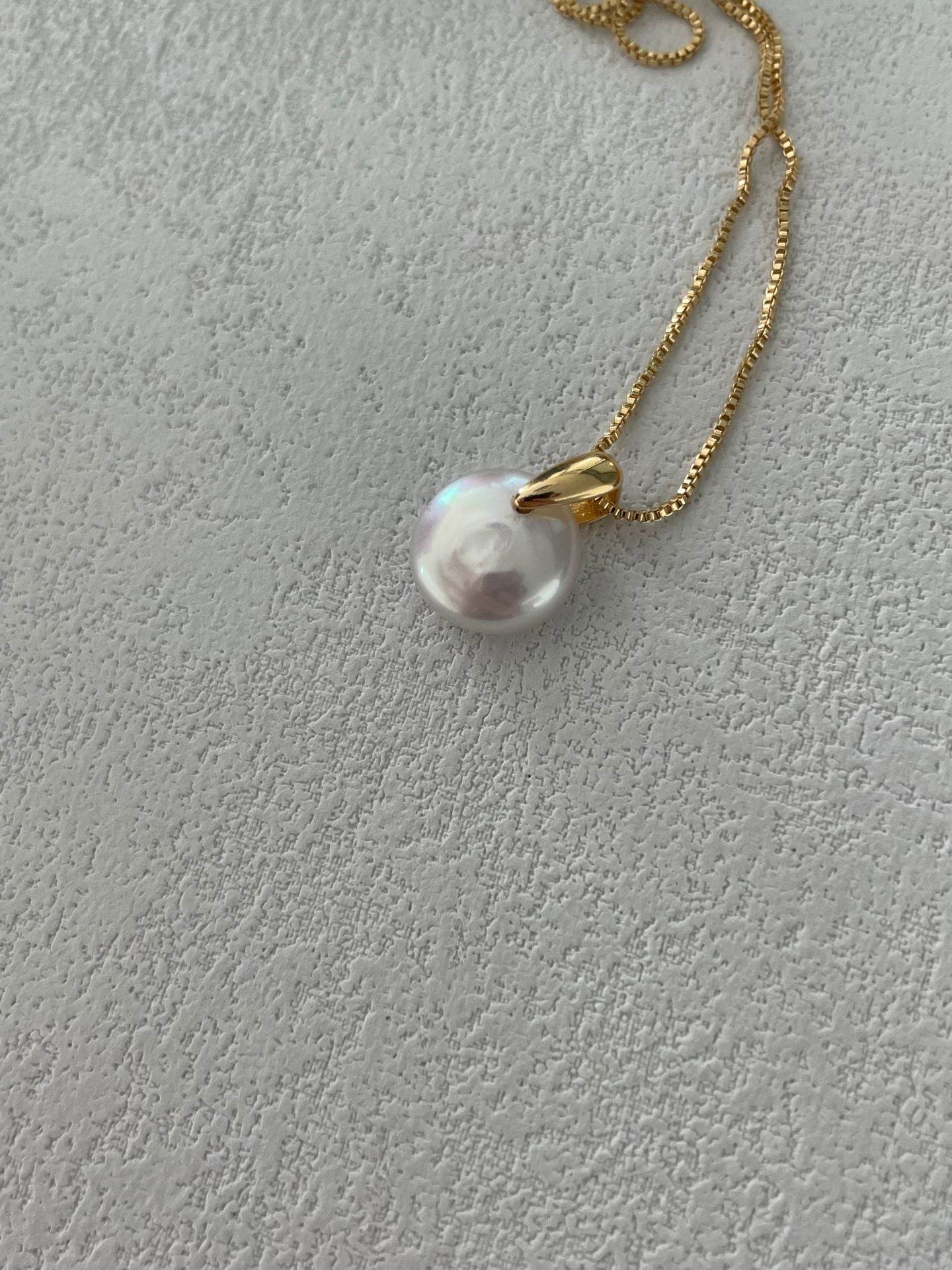 The Drop of Stillness – 14K Gold-Filled Pearl Necklace - SOLIS