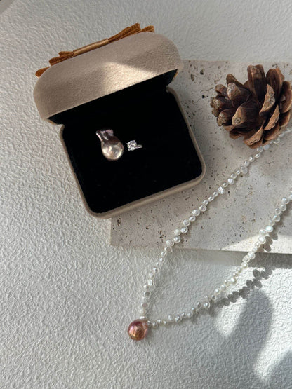 Fairycore Pearl Drop Necklace - SOLIS