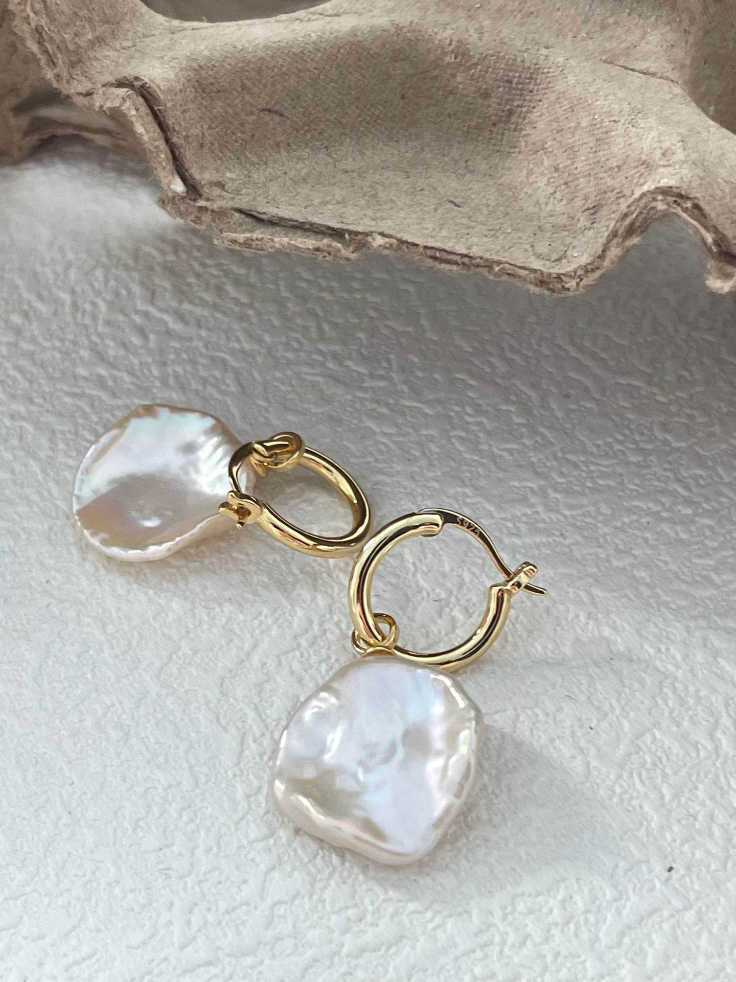 Bloom Form Originals - Pearl Hoops - SOLIS