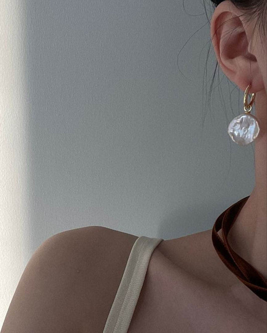 Bloom Form Originals - Pearl Hoops - SOLIS