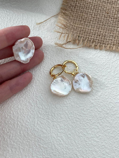 Bloom Form Originals - Pearl Hoops - SOLIS