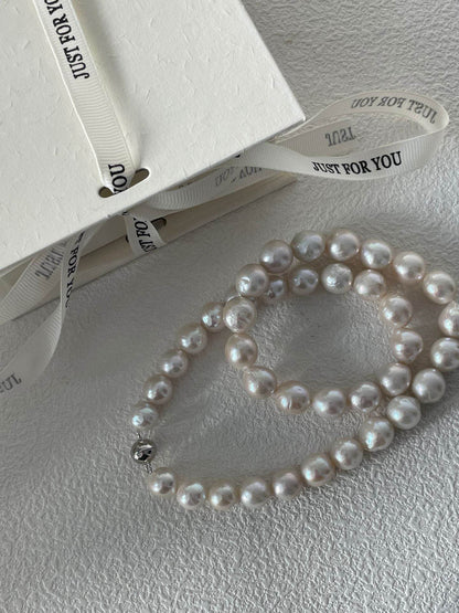 Edison Freshwater Pearl Necklace – Sterling Silver Clasp - SOLIS