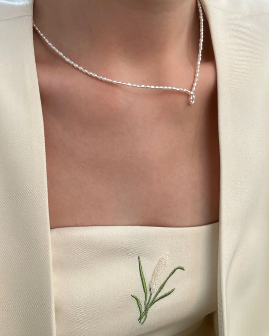 Mini Pearl Beam Necklace