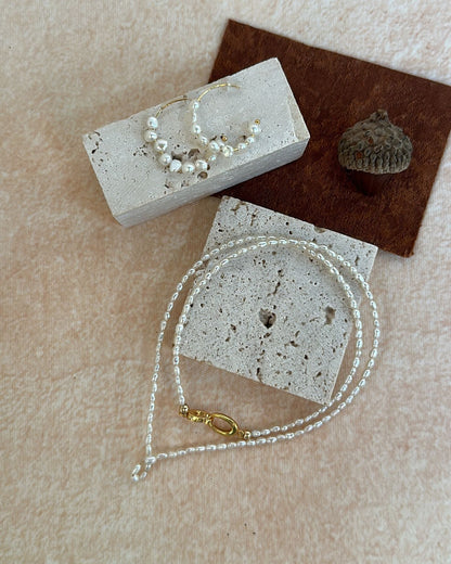 Mini Pearl Beam Necklace