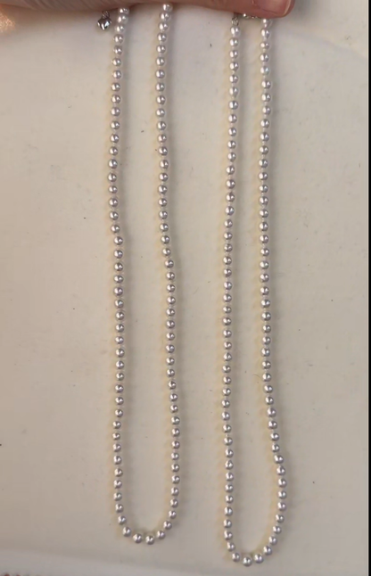 Private Treasures · Near-Round High-Luster “Steel Luster” Pearl Necklace